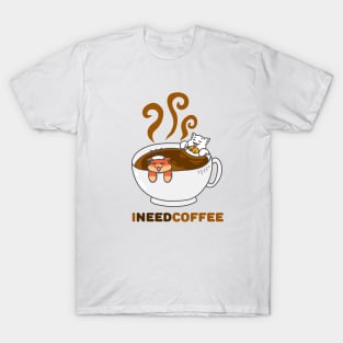 I Need Coffee (Light) T-Shirt